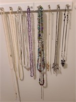 A Collection of Costume Jewelry Necklaces