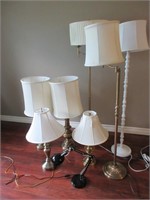 A Collection of Table, Floor and Desk Lamps