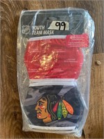 NHL black hawks face mask pack of 6