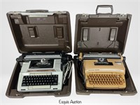 Two Vintage Smith-Corona Typewriters