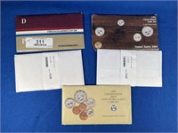 Five Uncirculated US Coin Sets