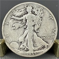 1935-D Walking Liberty Silver (90%) Half Dollar