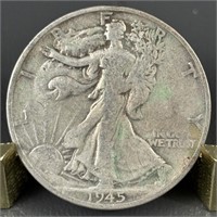1945-S Walking Liberty Silver (90%) Half Dollar