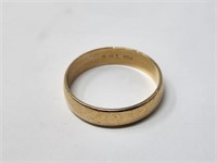 10k Gold Mens Wedding Band Ring