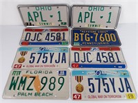 License Plates: OH, FL, PA (8)