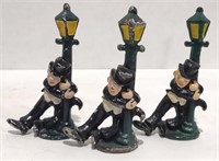 Cast Iron Drunkard Figurines, 4" *Bidding 1xqty