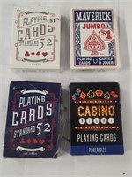 Four Decks Of Playing Cards