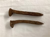 Two Railroad Spikes
