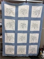 Hand Stitched Quilt Floral #3 BCA