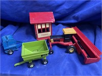 Toy Tractors: Metal Combine + more