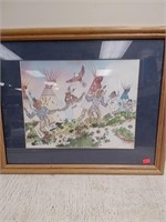 Native American framed artwork