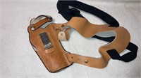 Hunter leather shoulder holster