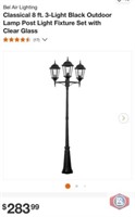 New 2 pcs; Bel Air Lighting Classical 8 ft.