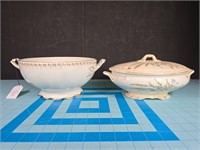 Homer Laughlin bowl & Ironstone serving bowl