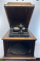 EDISON WAX CYLINDER PLAYER, WORKS