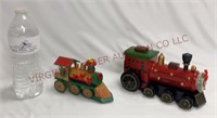 Vintage Wooden Trains ~ Candle Holder & Musical