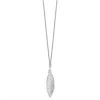 Sterling Silver Leaf Design Necklace