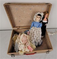 Vintage Case W/ Dolls
