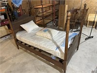 Antique twin sized maple bed