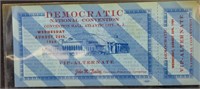 Ticket to the Democratic National Convention 1964