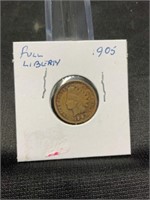 1905 Indian Penny "Full Liberty"