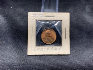 1929 Red UNC Lincoln Penny