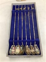 Sterling Silver Japanese Iced Tea Straw Spoons w/