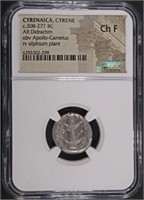 c.308-277 BC CYRENAICA, CYRENE NGC CH F