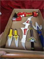 Power rangers toys/weapons. Vintage.