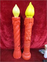 (2)Blow mold candles.