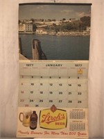 Vintage 1977 Stroh’s Beer Wall Calendar