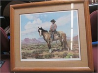 R. Bronmell McGeen Native American Man On Horse
