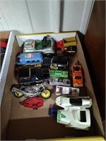 Box Lot Toy Cars Trucks and Motorcycle