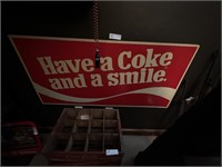 CARDBOARD COKE SIGN