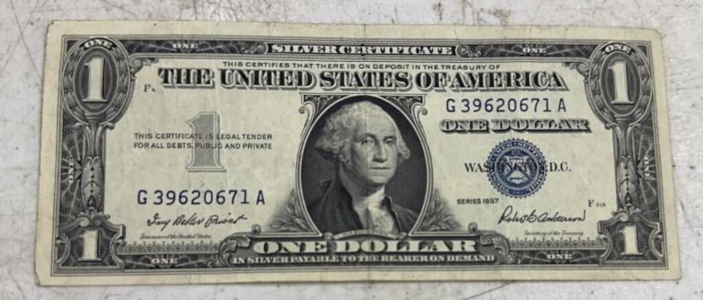 SERIES 1957 $1.00 SILVER CERTIFICATE