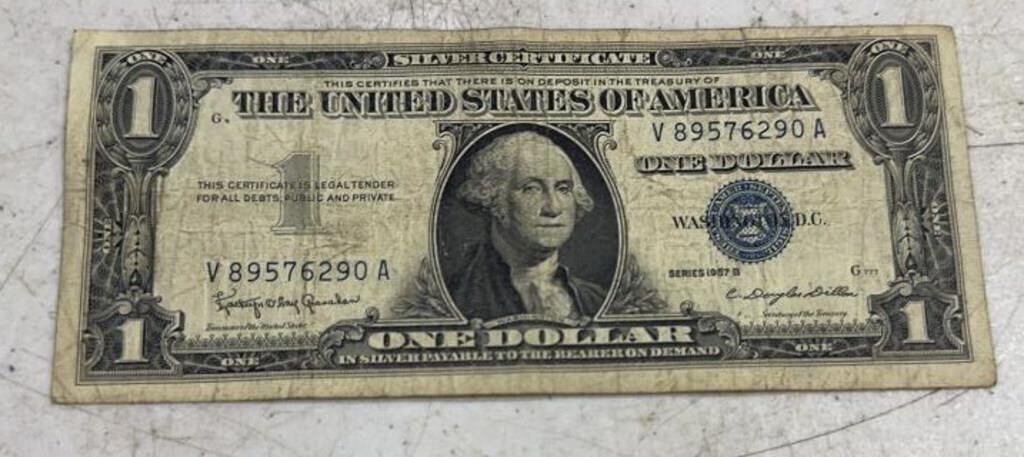 SERIES 1957-B $1.00 SILVER CERTIFICATE