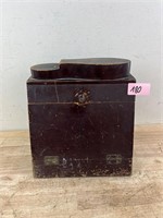 Antique Wooden Shoe Shine Box