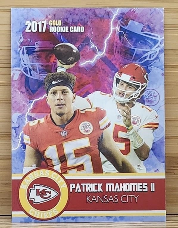 Patrick Mahomes 2017 Gold Rookie Card