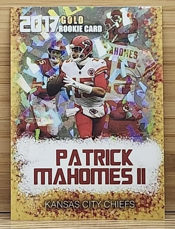 Patrick Mahomes 2017 Gold Rookie Card