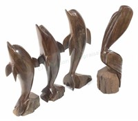 Decorative Ironwood, Dolphin, Pelican