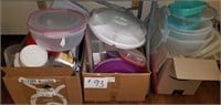 Large Lot of Tupperware type Items
