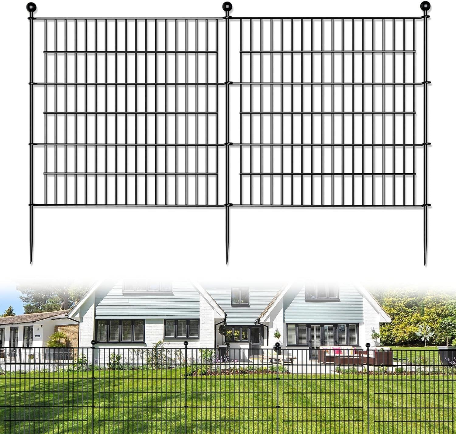 10 Panels No Dig Garden Fence  32in x 23.6ft