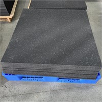 Brand New Grey Fleck Rubber Flooring x12