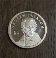 One Ounce Silver Round: Andrew Jackson