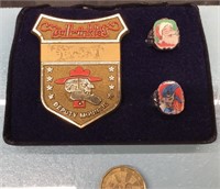 Bullwinkle Deputy Badge & Sears Super-hero rings