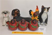 Lot of larger sized Resin Animal Figurines