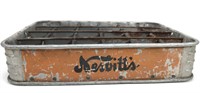 Rare vintage Nesbitts metal bottle crate