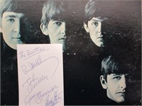 Beatles signed Album Book Page