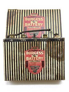 Vintage Burgess “C” Battery with Original Box