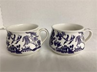 Two Blue Willow Pantry Collection Mugs